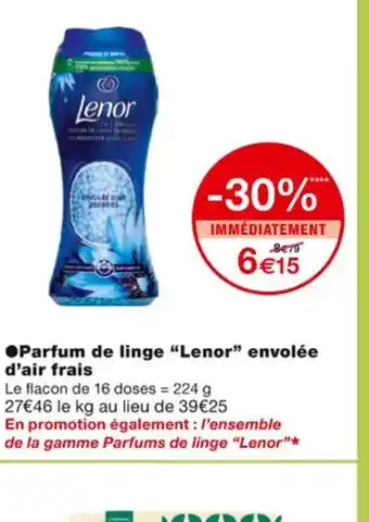 Monoprix Parfum de Linge Lenor Envolee d'Air Frais offre
