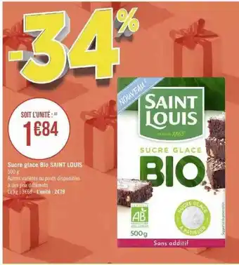 Sucre glace bio saint louis