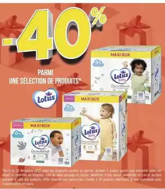 Géant Casino Produits lotus offre