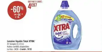 Géant Casino Lessive liquide total xtra offre