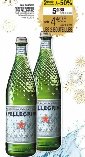 Cora x Carrefour Eau minérale naturelle gazeuse san pellegrino offre