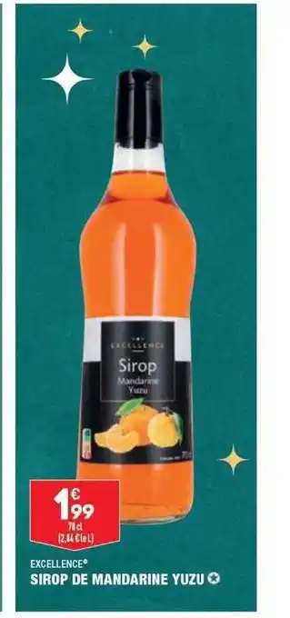 ALDI Sirop de mandarine yuzu excellence offre