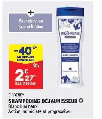 ALDI Shampooing déjaunisseur biorene offre