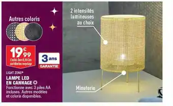 ALDI Lampe led en cannage light zone offre