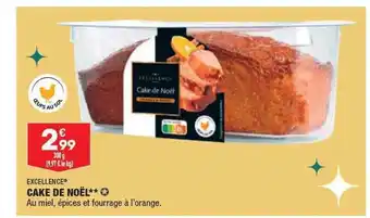 ALDI Cake de noël excellence offre