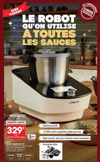 ALDI Robot cuisine wifi ambiano offre
