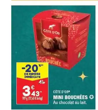 ALDI Mini bouchées côte d'or offre