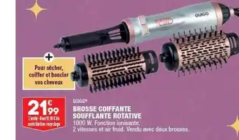 ALDI Brosse coiffante soufflante rotative guiqq offre