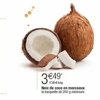 Cora x Carrefour Noix de coco en morceaux offre