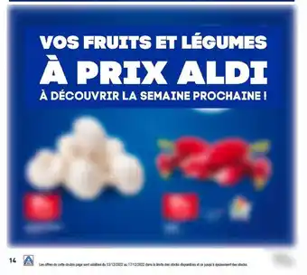 ALDI Fruits et légumes offre