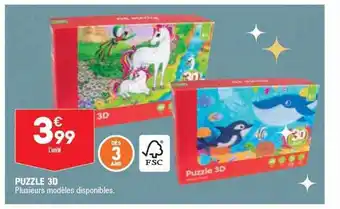 ALDI Puzzle 3d offre
