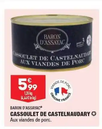 Cassoulet de castelnaudary baron d'assayac