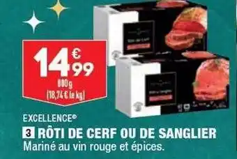 Rôti de cerf ou de sanglier excllence