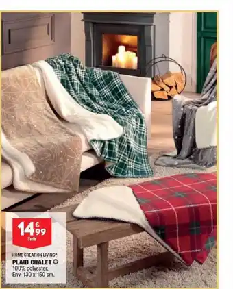 ALDI Plaid chalet home création living offre