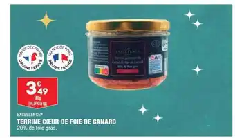 ALDI Terrine cœur de foie de canard excellence offre