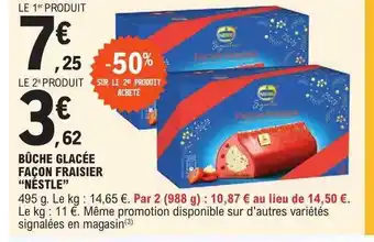 E.Leclerc Bûche glacée façon fraisier offre