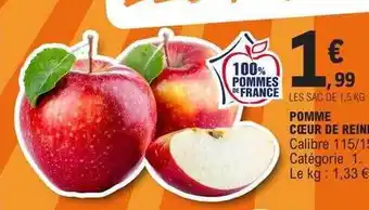 E.Leclerc Pomme cœur de reine offre