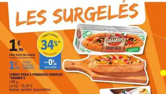 E.Leclerc Street pizza 4 fromages surgelée offre