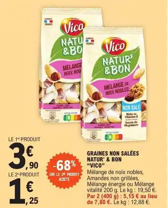 E.Leclerc Graines non salées natur' & bon offre