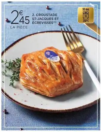 E.Leclerc Croustade st-jacques et écrevisses offre