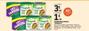 E.Leclerc Champignons émincés offre