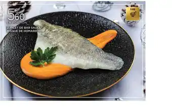 E.Leclerc Filet de bar sauce bisque de homard offre