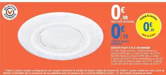 E.Leclerc Assiette plate ø 25,5 cm baroque offre