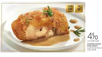 E.Leclerc Chapon sauce foie gras offre