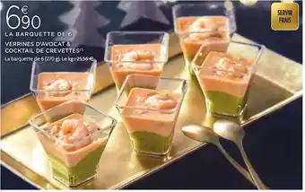 E.Leclerc Verrines d'avocat & cocktail de crevettes offre
