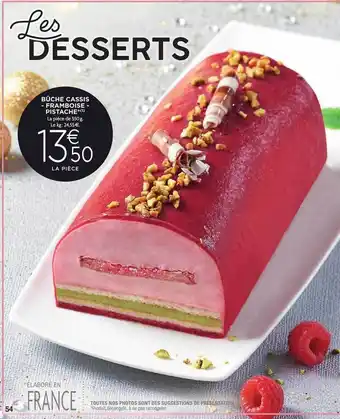 E.Leclerc Bûche cassis - framboise - pistache offre