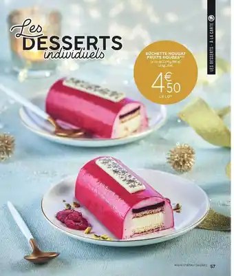 E.Leclerc Bûchette nougat fruits rouges offre