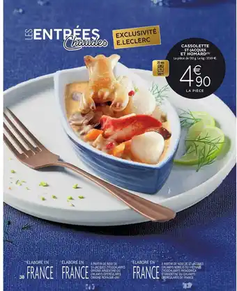 E.Leclerc Cassolette st-jacques et homard offre