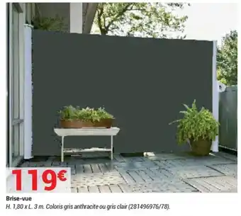 Bricorama Brise-vue offre