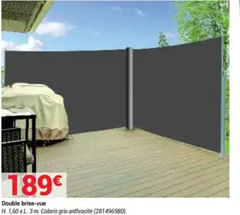 Bricorama Double brise-vue offre
