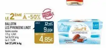 Match Chocolats lindt offre