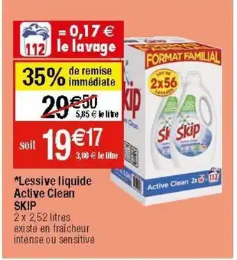 Migros Lessive liquide skip offre