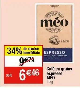 Migros Café en grains offre