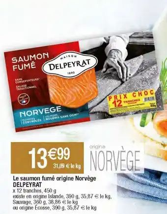 Migros Saumon fumé delpeyrat offre