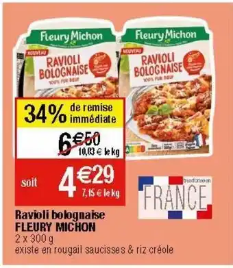 Migros Ravioli fleury michon offre