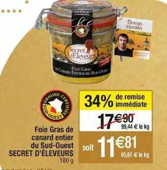 Migros Foie gras de canard offre