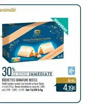 Match Buche de noel nestle offre