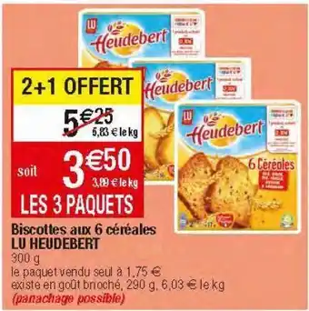 Migros Biscottes lu offre