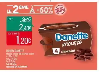 Match Mousse danette offre