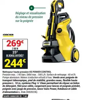 Bricorama Nattoyeur haute pression k5 power control offre