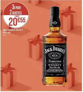 Géant Casino Jack daniel's old n°7 40% vol. offre