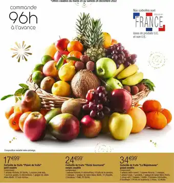 Cora x Carrefour Corbeille de fruits offre