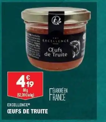 ALDI Œufs de truite excellence offre