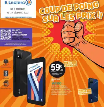 E.Leclerc Smartphone wiko y52 offre