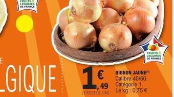 E.Leclerc Oignon jaune offre