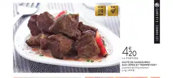 E.Leclerc Sauté de kangourou aux cèpes et trompettes offre